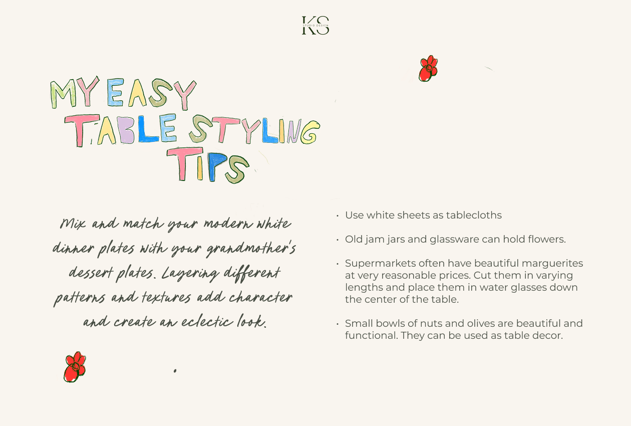 My easy table styling tips